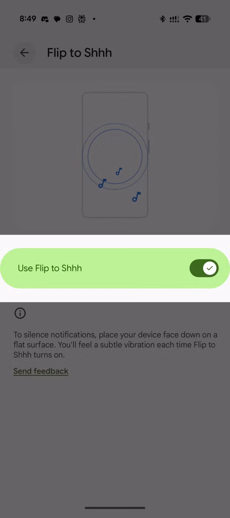 flip-to-shhh-settings-page-with-the-use-flip-to-shhh-toggle-switched-on-scaled 5 إعدادات أغيّرها فورًا عند شراء هاتف Google Pixel جديد