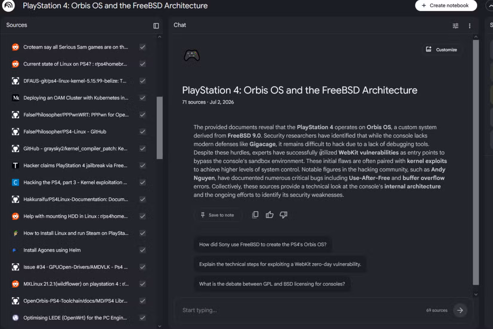 ps4-on-linux-in-notebooklm-showing-how-it-works كيف يساعد الذكاء الاصطناعي مفتوح المصدر على أتمتة البحث وحماية بياناتك