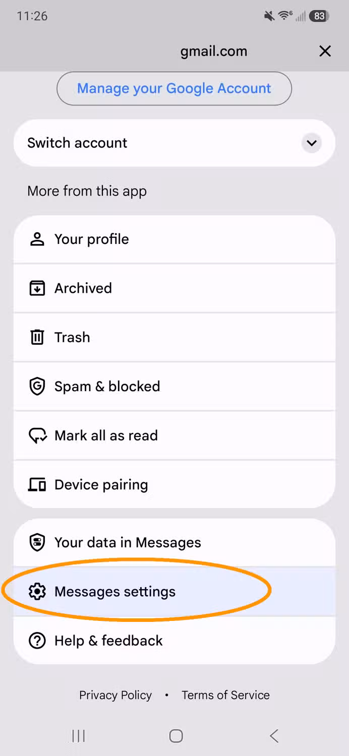 screenshot_20260810_112645_messages-1 4 إعدادات في رسائل Google أغيّرها لتحسين تجربة المراسلة على أندرويد