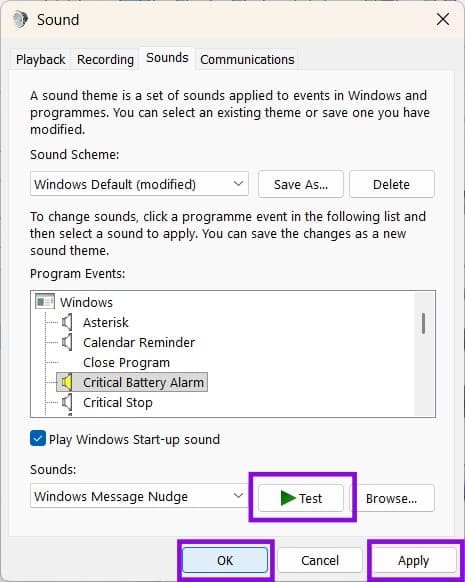 How-to-Change-Event-Sounds-in-Windows-11-6 كيفية تغيير أصوات النظام في ويندوز 11 بسهولة