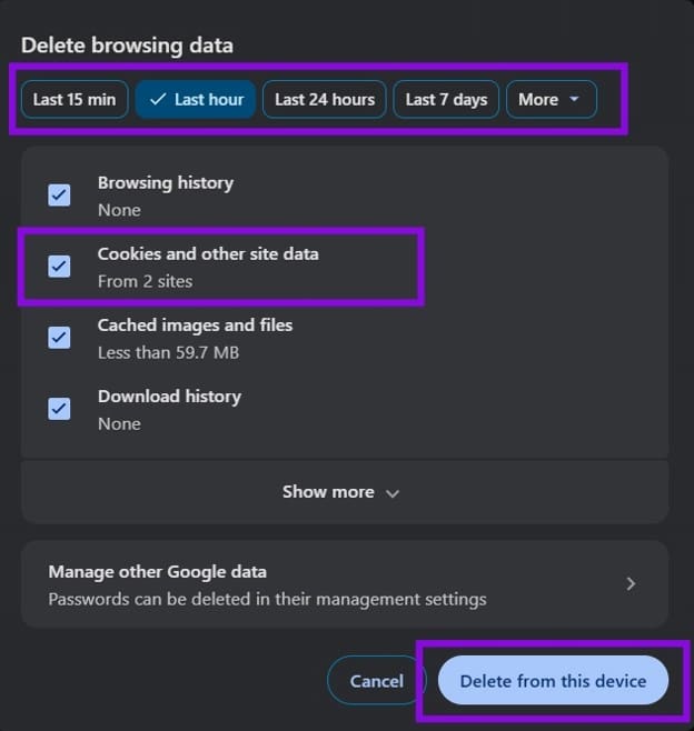 How-to-Clear-Cookies-in-Chrome-When-the-Option-Seems-Missing-2-1 كيفية مسح ملفات تعريف الارتباط في Chrome بسهولة عندما لا يظهر خيار الحذف