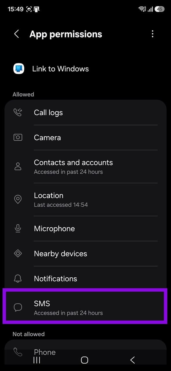 Why-Is-Phone-Link-Not-Receiving-Messages-8 Phone Link لا يستقبل الرسائل إليك أسباب المشكلة وطرق حلها في ويندوز