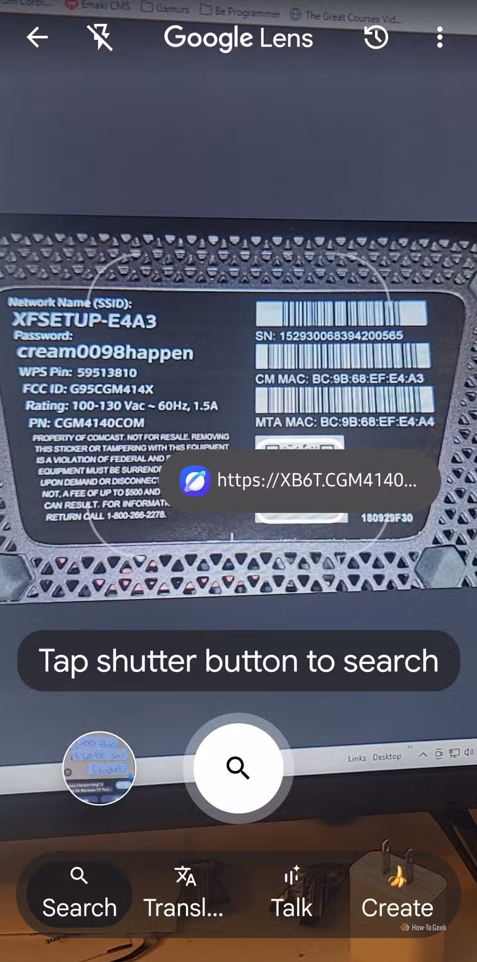 getting-wifi-info-using-google-lens 6 استخدامات ذكية لـ Google Lens توفر وقتك في مهام يومية