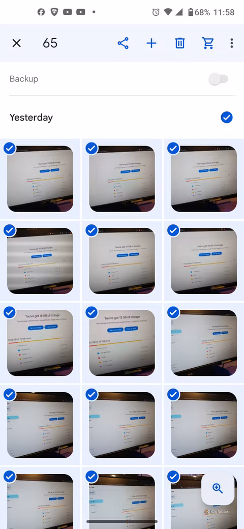 google-photos-manage-files-screen لماذا تمتلئ مساحة تخزين حساب Google بسرعة وكيف يمكنك تحريرها