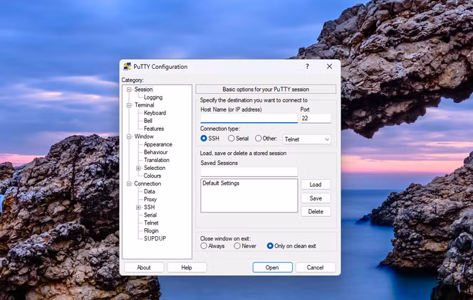 putty-1 أفضل بديل مفتوح المصدر لـ PuTTY لإدارة اتصالات SSH بسهولة