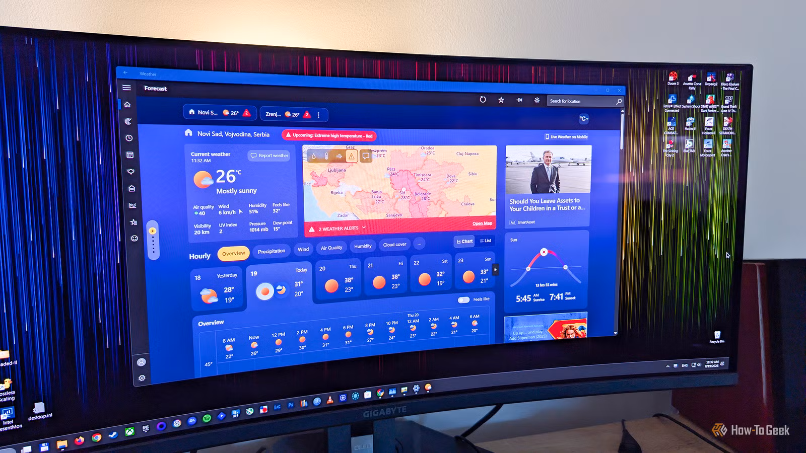 the-msn-weather-app-running-on-a-windows-pc 5 تطبيقات تستهلك ذاكرة RAM في Windows 11 وقد لا تحتاج إليها
