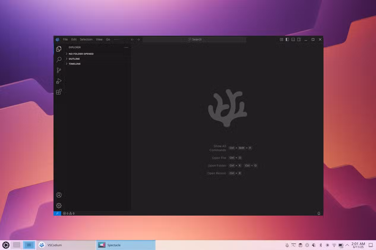 vscodium 4 بدائل مفتوحة المصدر لـ VS Code تمنحك حرية أكبر في استخدام المحرر