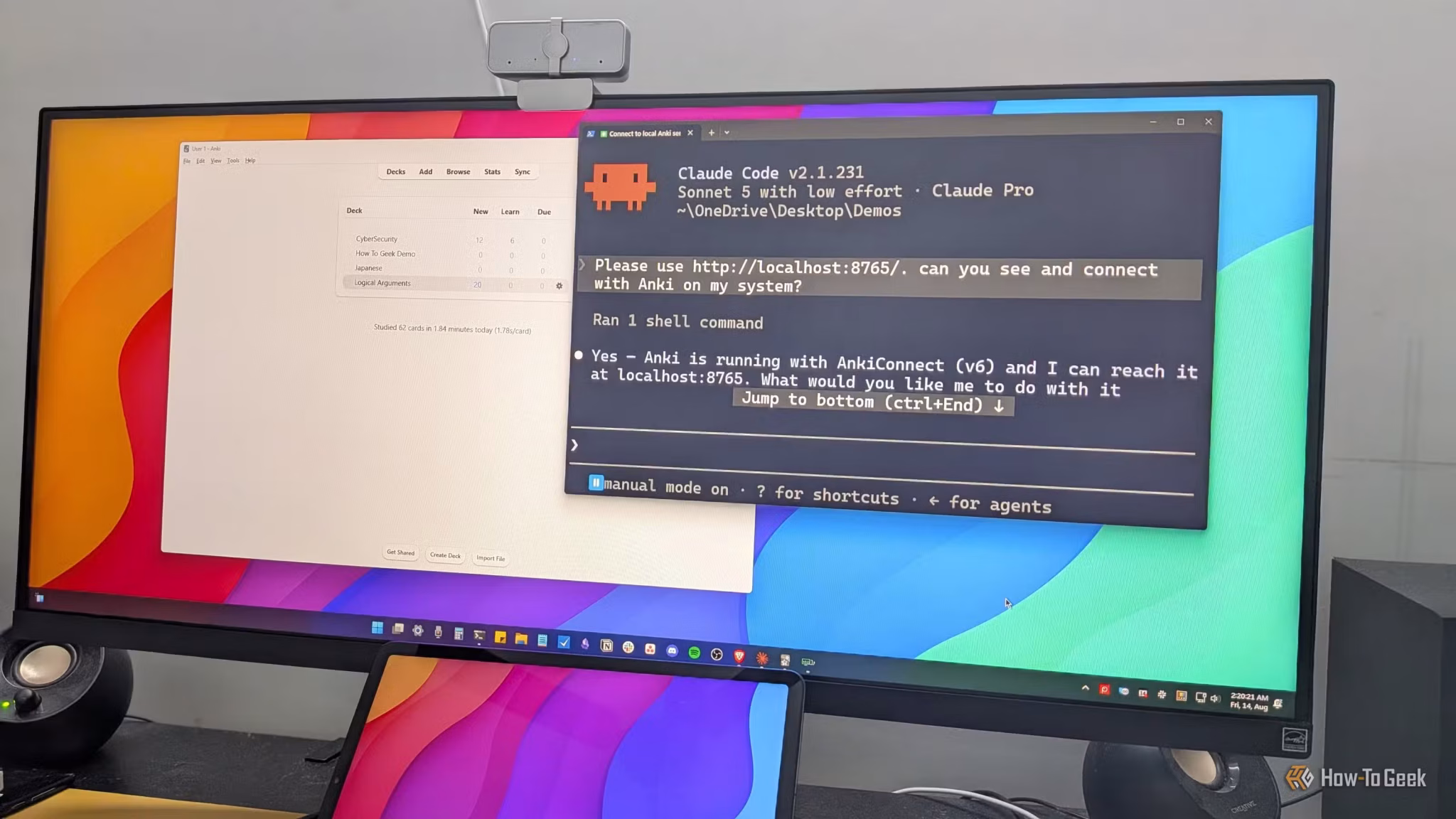 anki-and-claude-code-running-on-a-windows-11-pc-shown-on-my-ultrawide-monitor-scaled OpenCode Go يقدم بديلًا اقتصاديًا لـ Claude Code باشتراك أقل إلى النصف