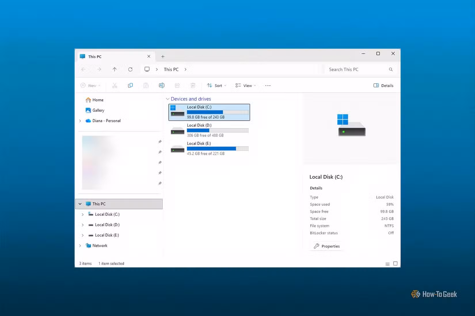 windows-11-this-pc-overview توقفت عن تنظيف مساحة التخزين في ويندوز 11 يدويًا بعد اكتشاف هذه الأداة المدمجة